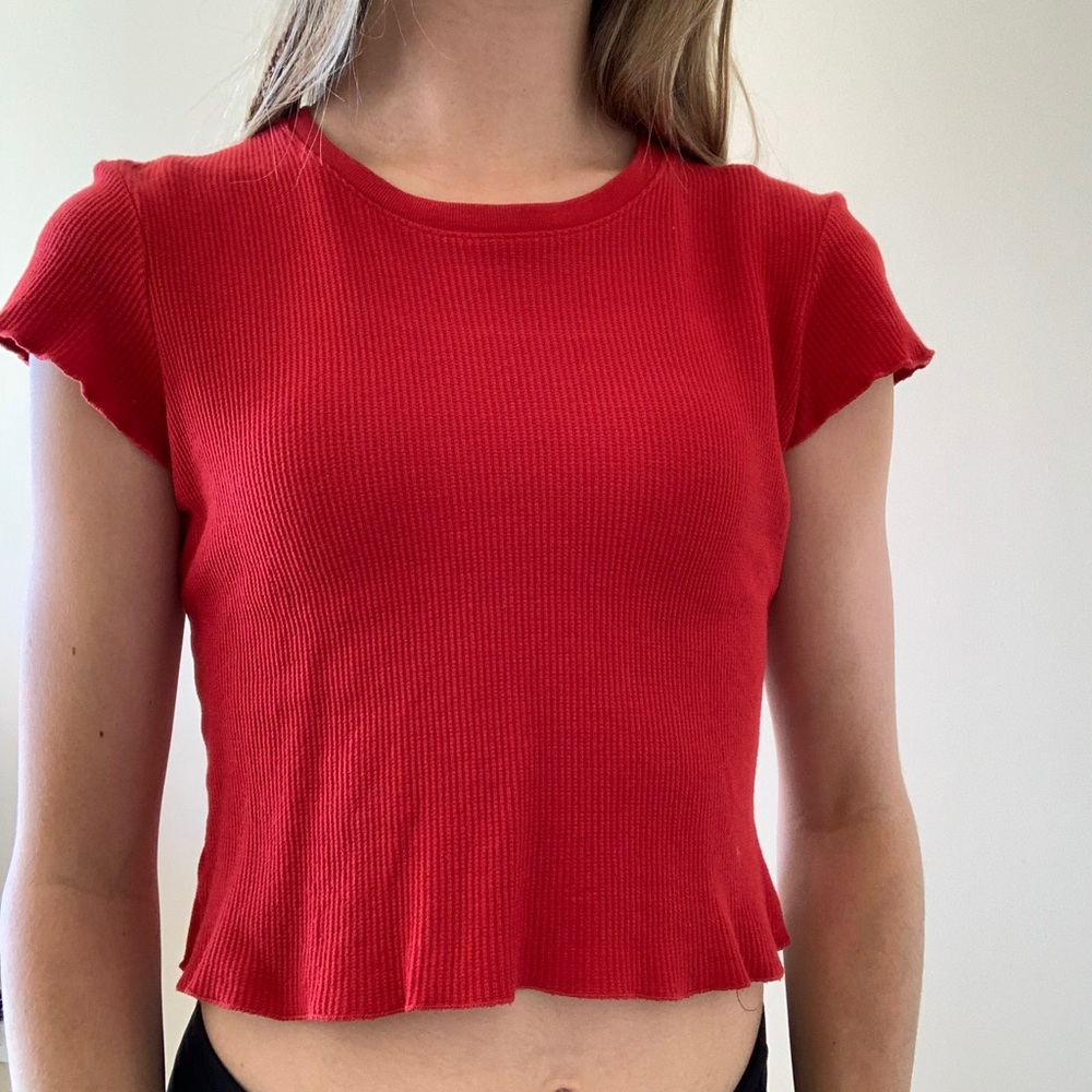 brandy melville red top